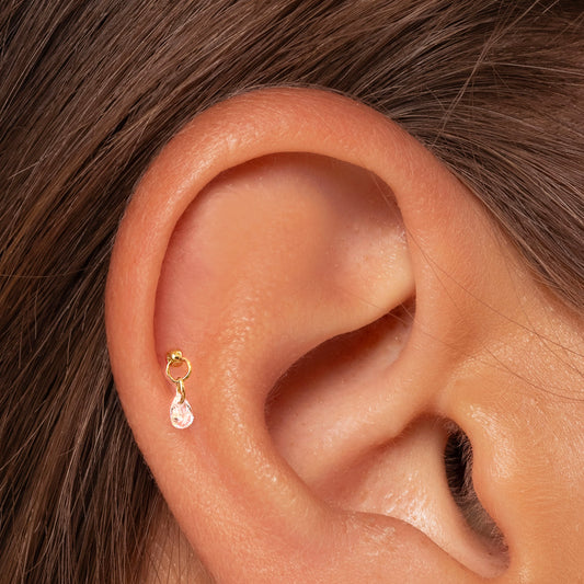 Pear Shape Dangle Push Pin