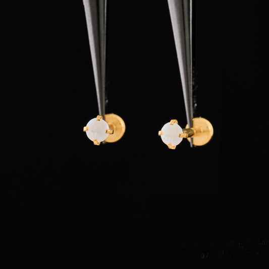 White Opal Push Pin