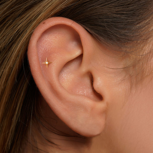 CZ Starburst Push Pin