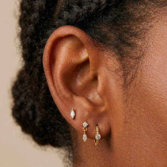 Beaded Hoop Set