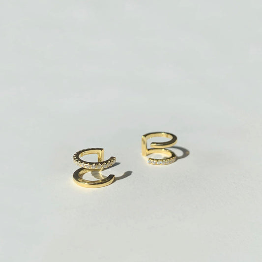 CZ Double Ear Cuff (No Piercing)