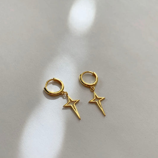 Star Dangle Hoop