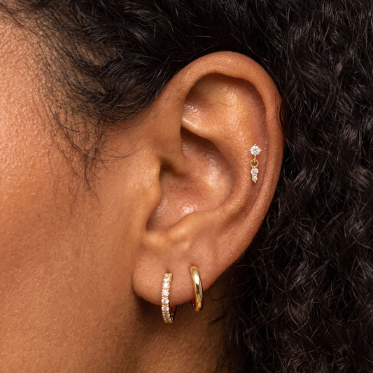 CZ Dangle Stud