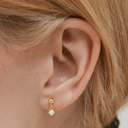 Opal Dangle Stud