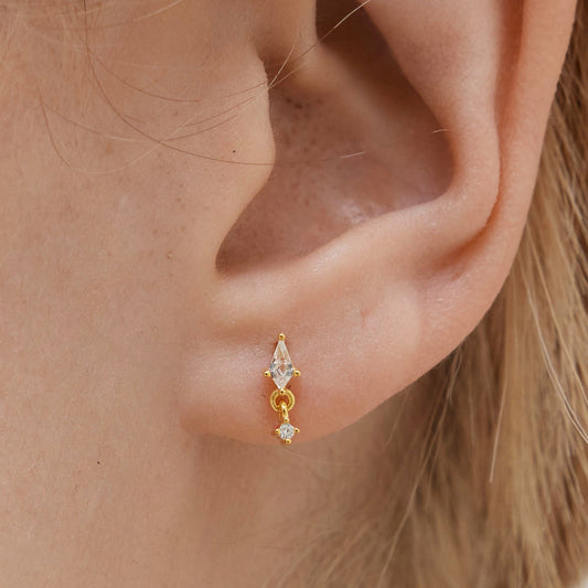 Kite Cut Dangle stud