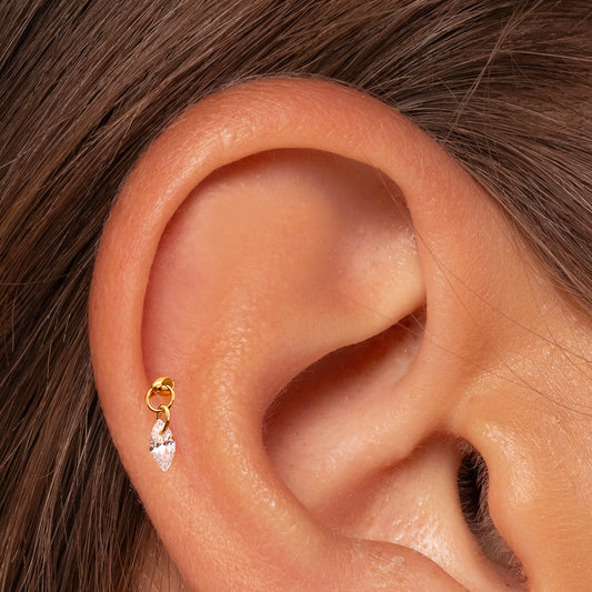 Marquise Dangle Push Pin