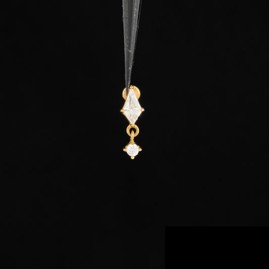 CZ Dangle Push Pin