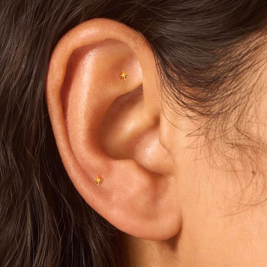 Starburst Threaded Labret