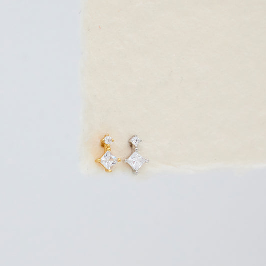 Round & Kite Cut Stud