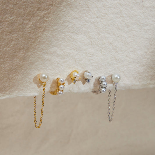 Pearl Earring Set