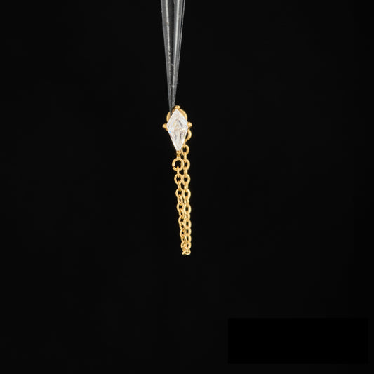 CZ Chain Push Pin