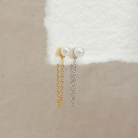 Pearl Chain Stud