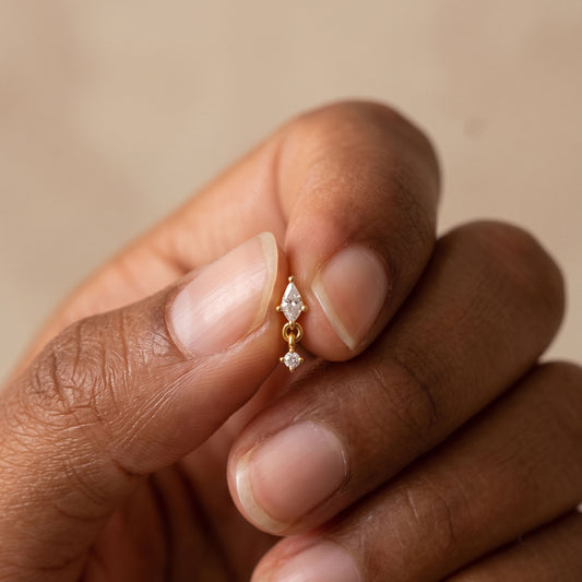 Kite Cut Dangle stud