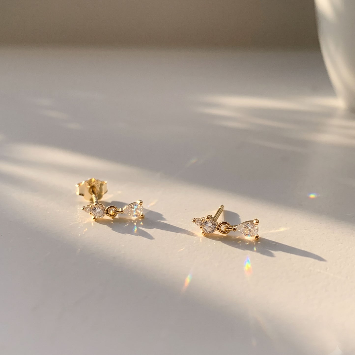 CZ Dangle Stud