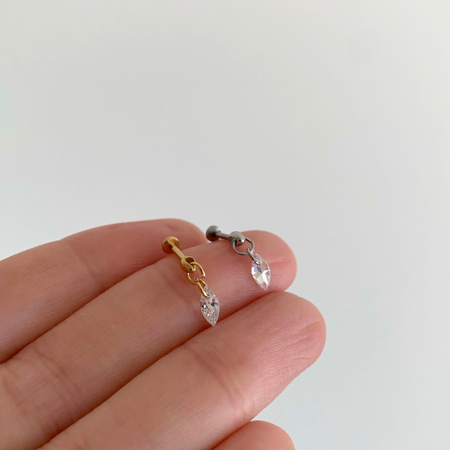 Marquise Dangle Push Pin