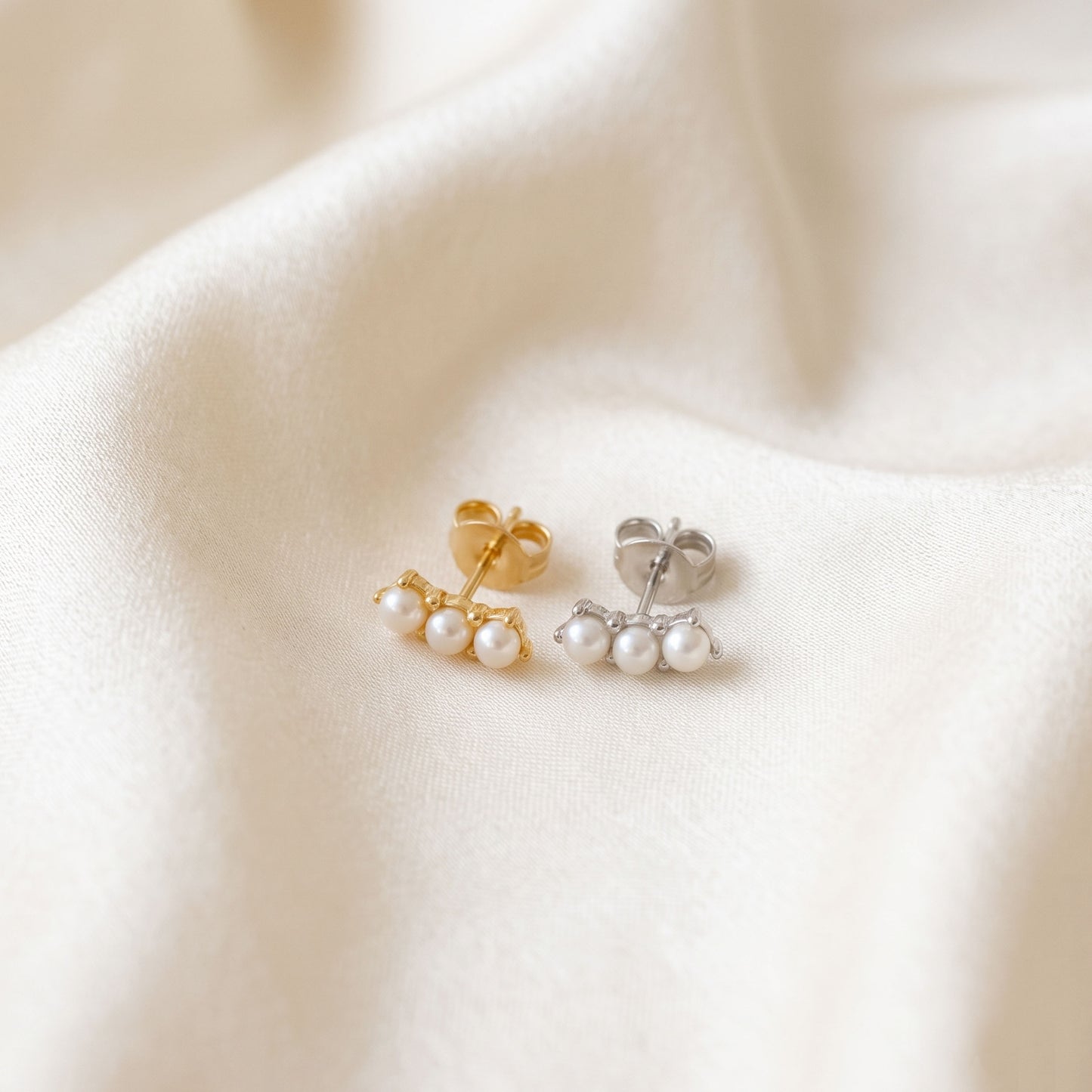 Three Pearl Stud