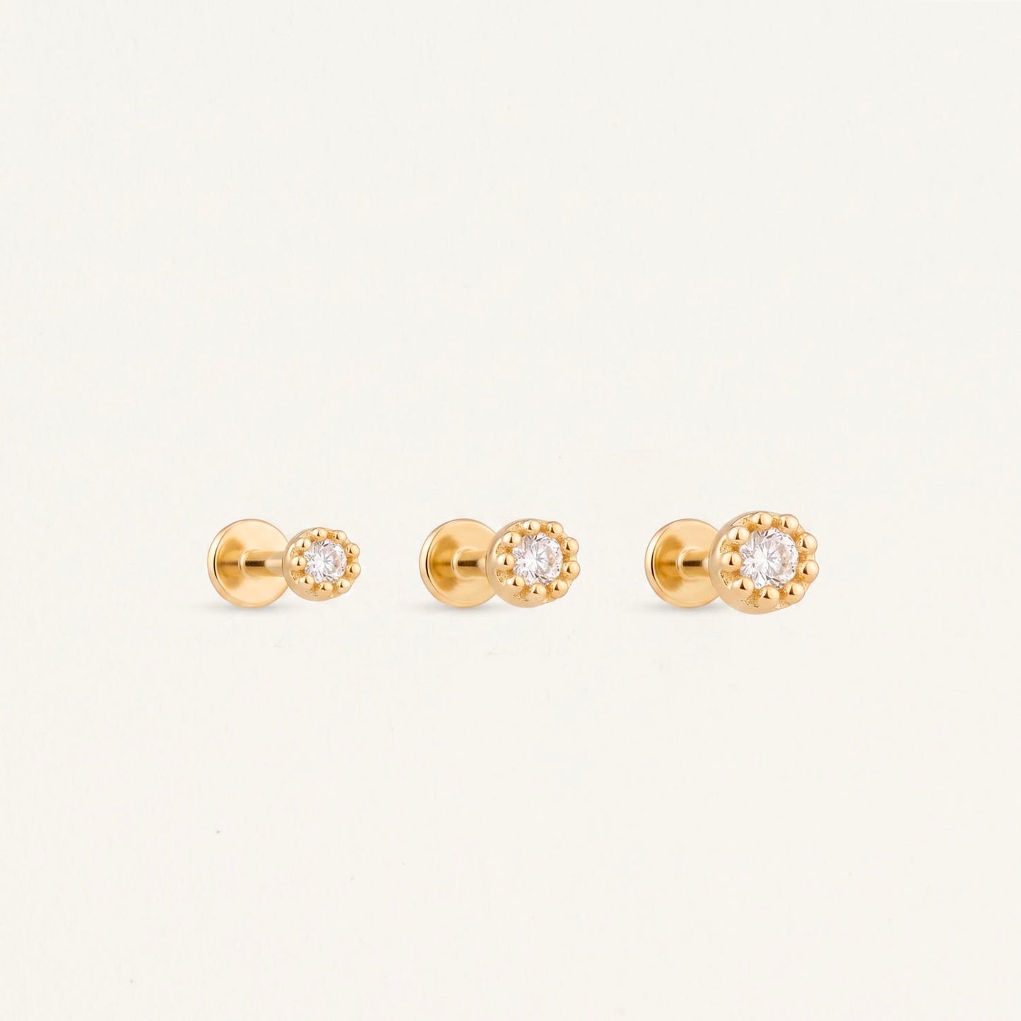 CZ Bezel Push Pin