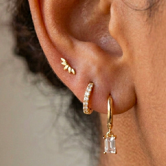Tiny Leaf Stud