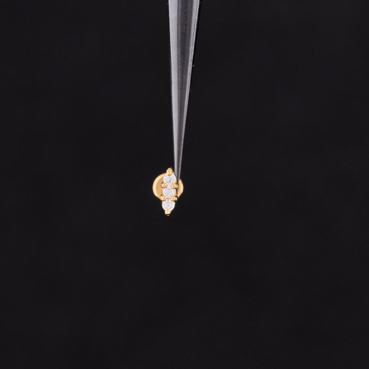 Trio CZ Push Pin