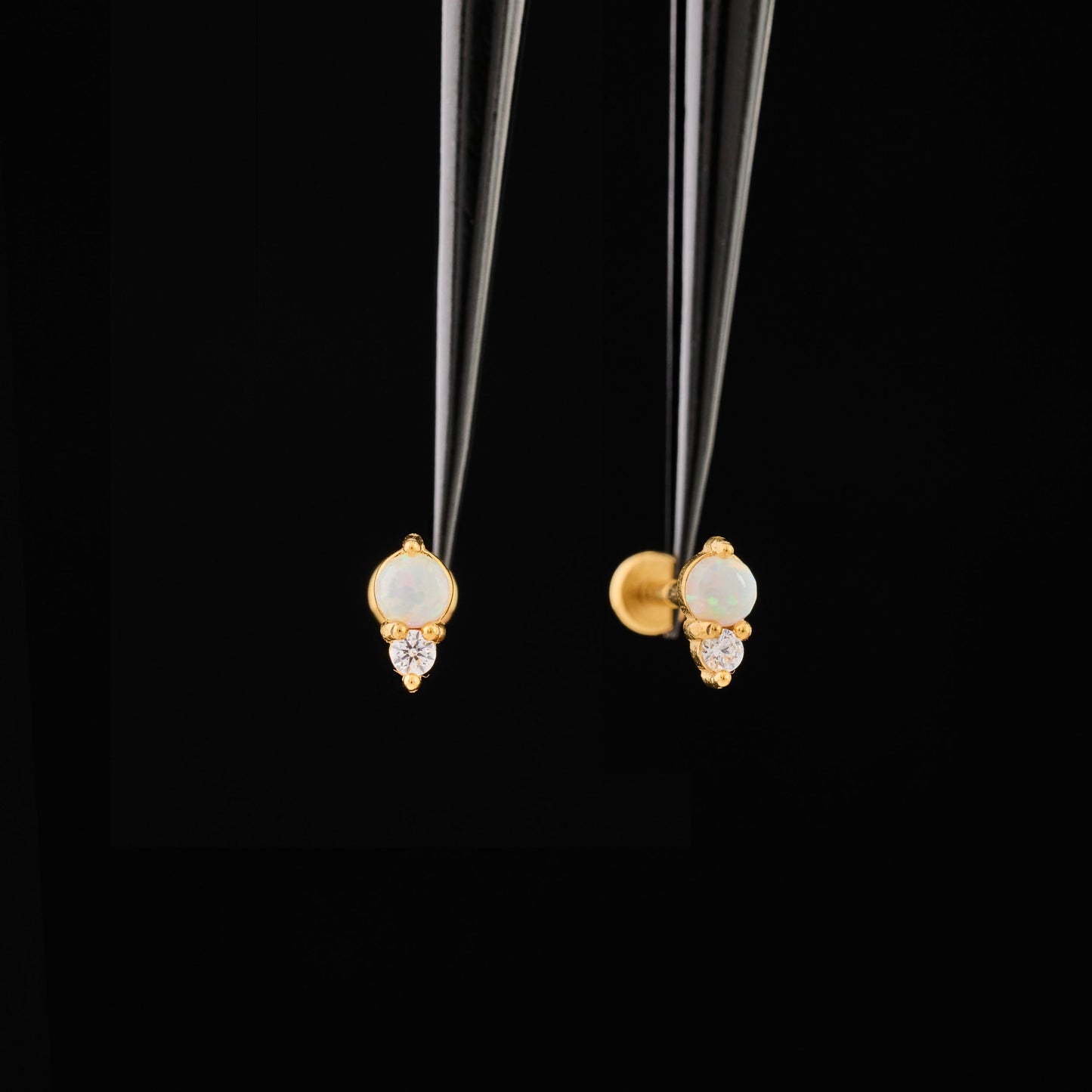 Simple Opal Push Pin