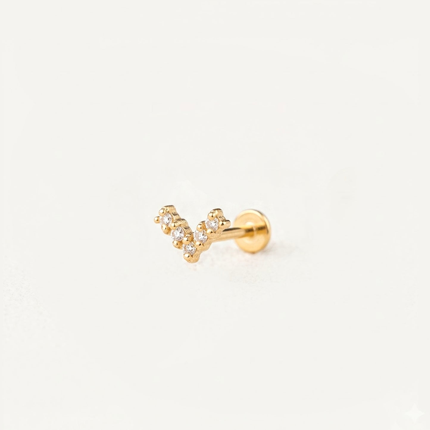 CZ V-Shaped Push Pin