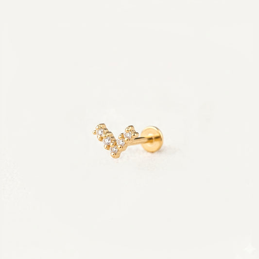 CZ V-Shaped Push Pin