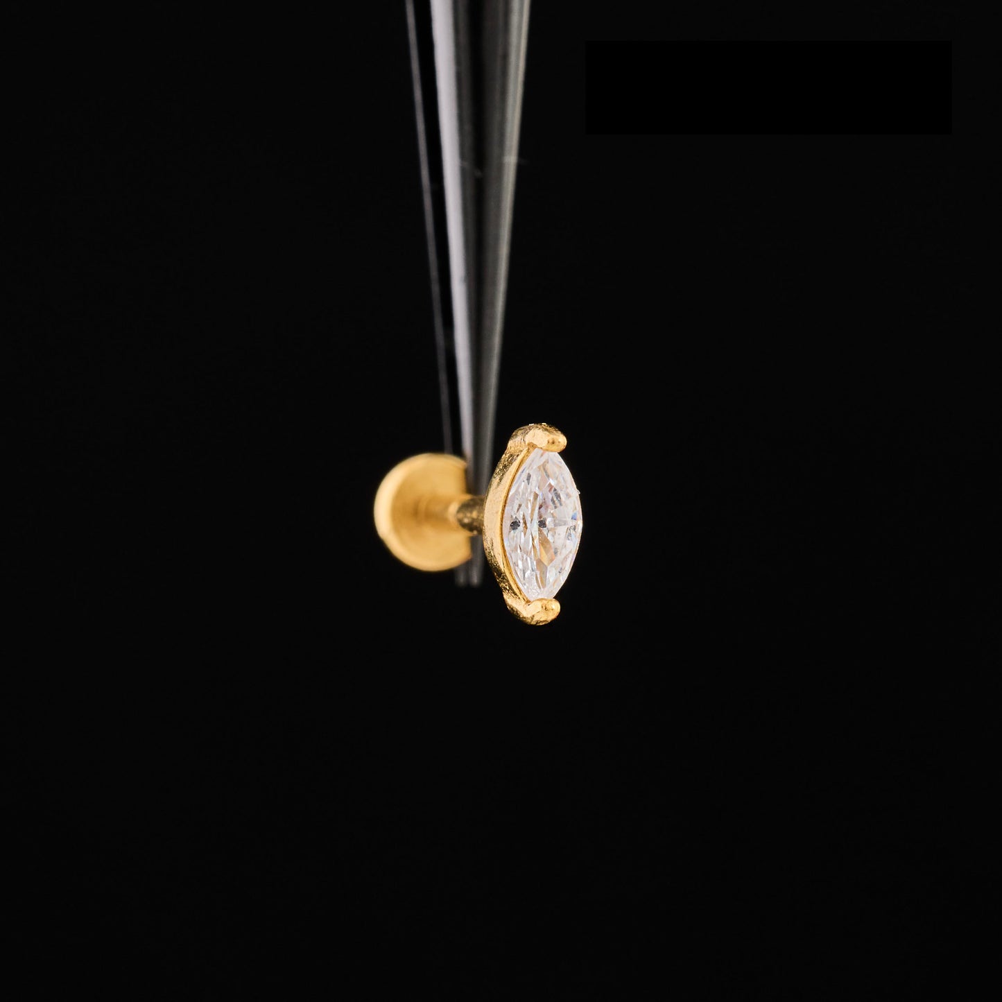 Tiny Marquise Push Pin