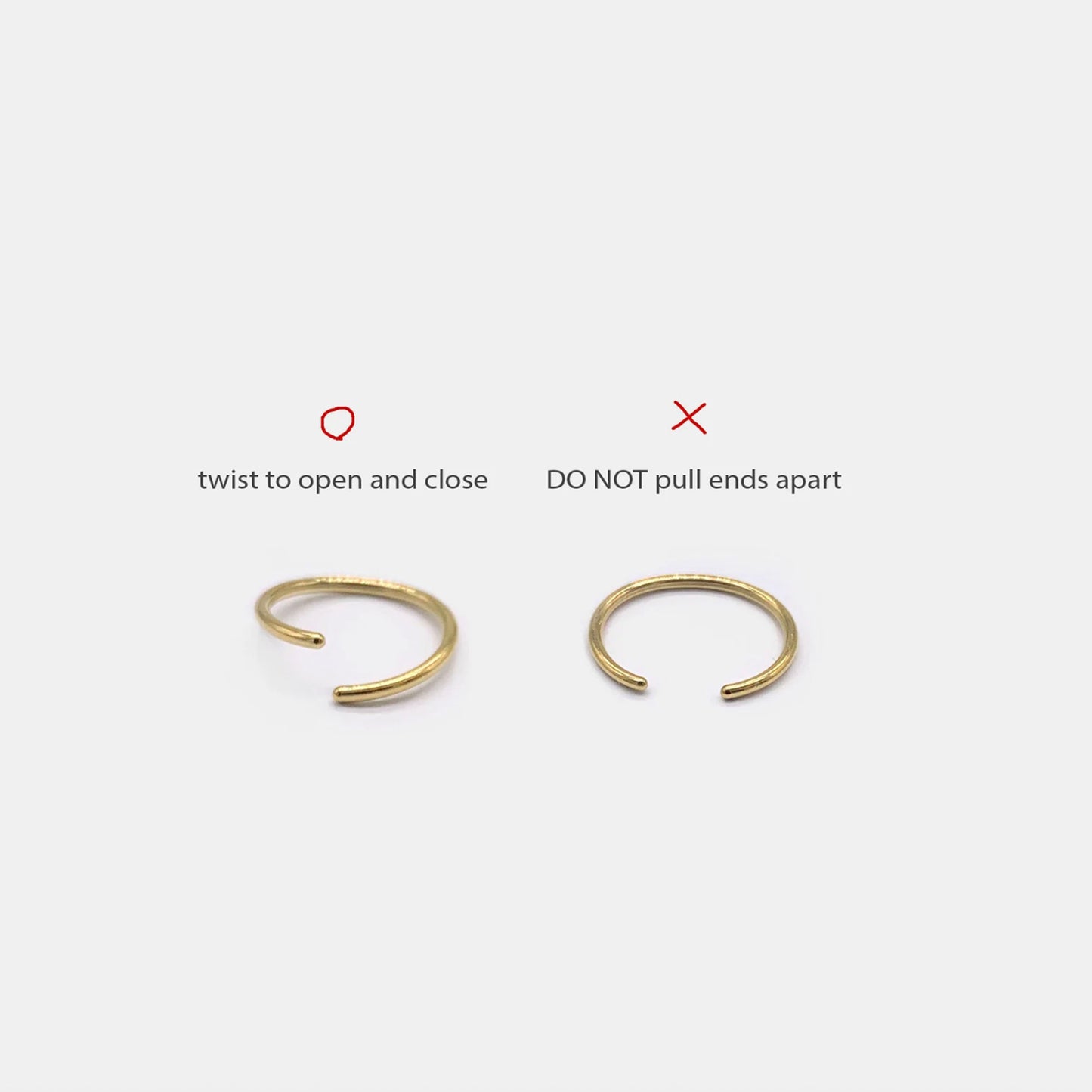 Seamless Bendable Nose Ring