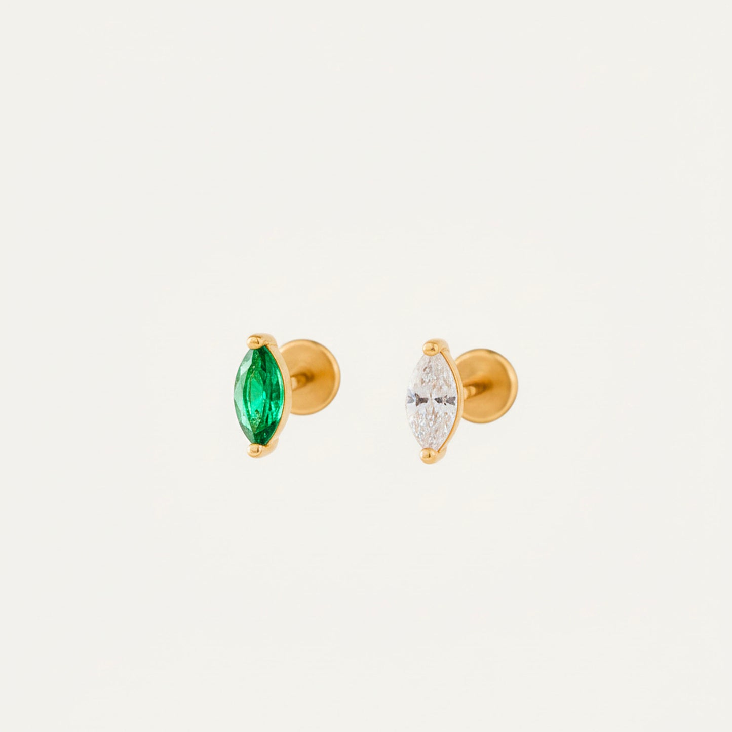 Tiny Marquise Push Pin