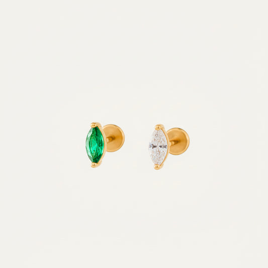 Tiny Marquise Push Pin
