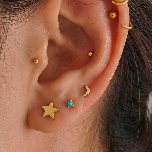 Tiny Moon Stud
