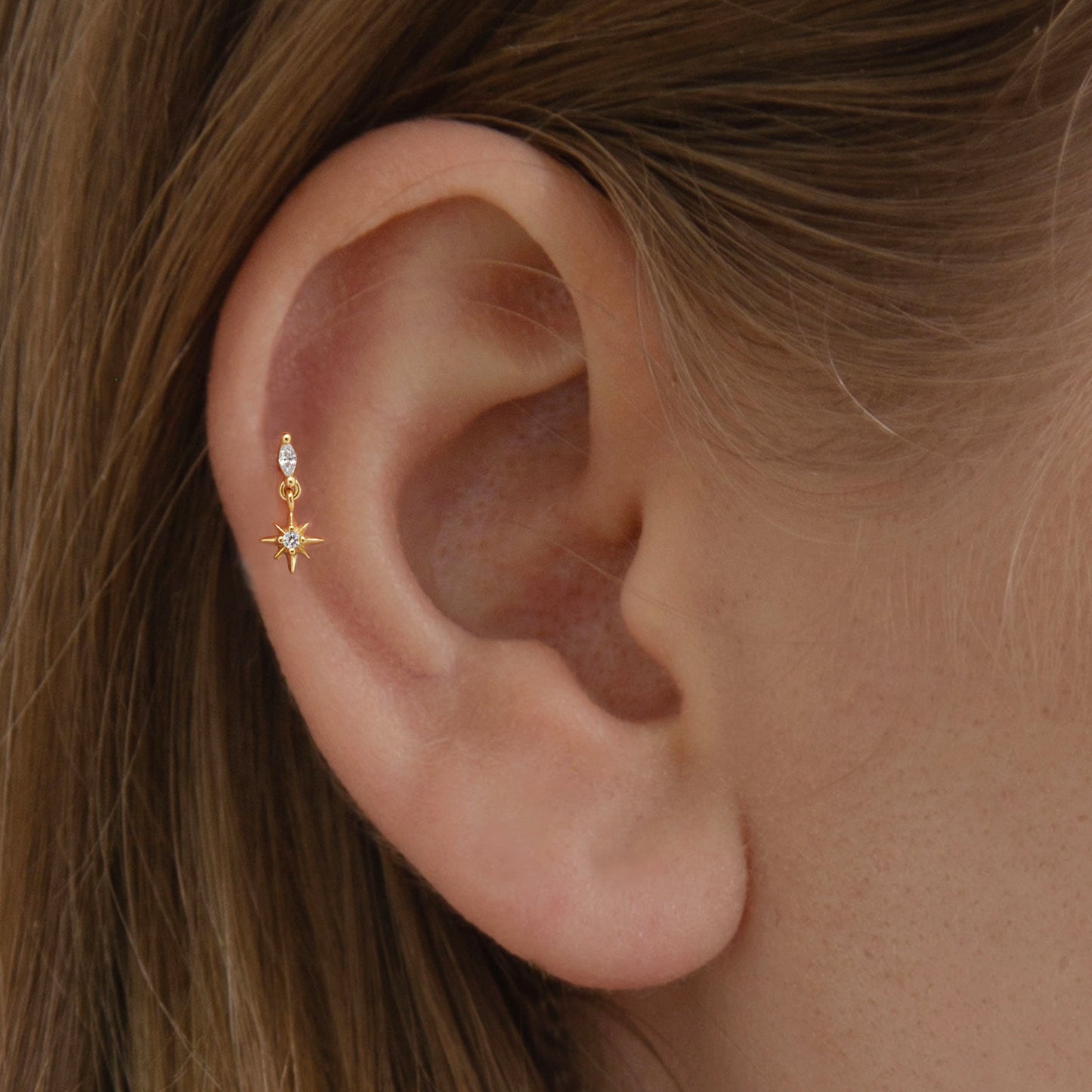 Starburst Dangle  Stud