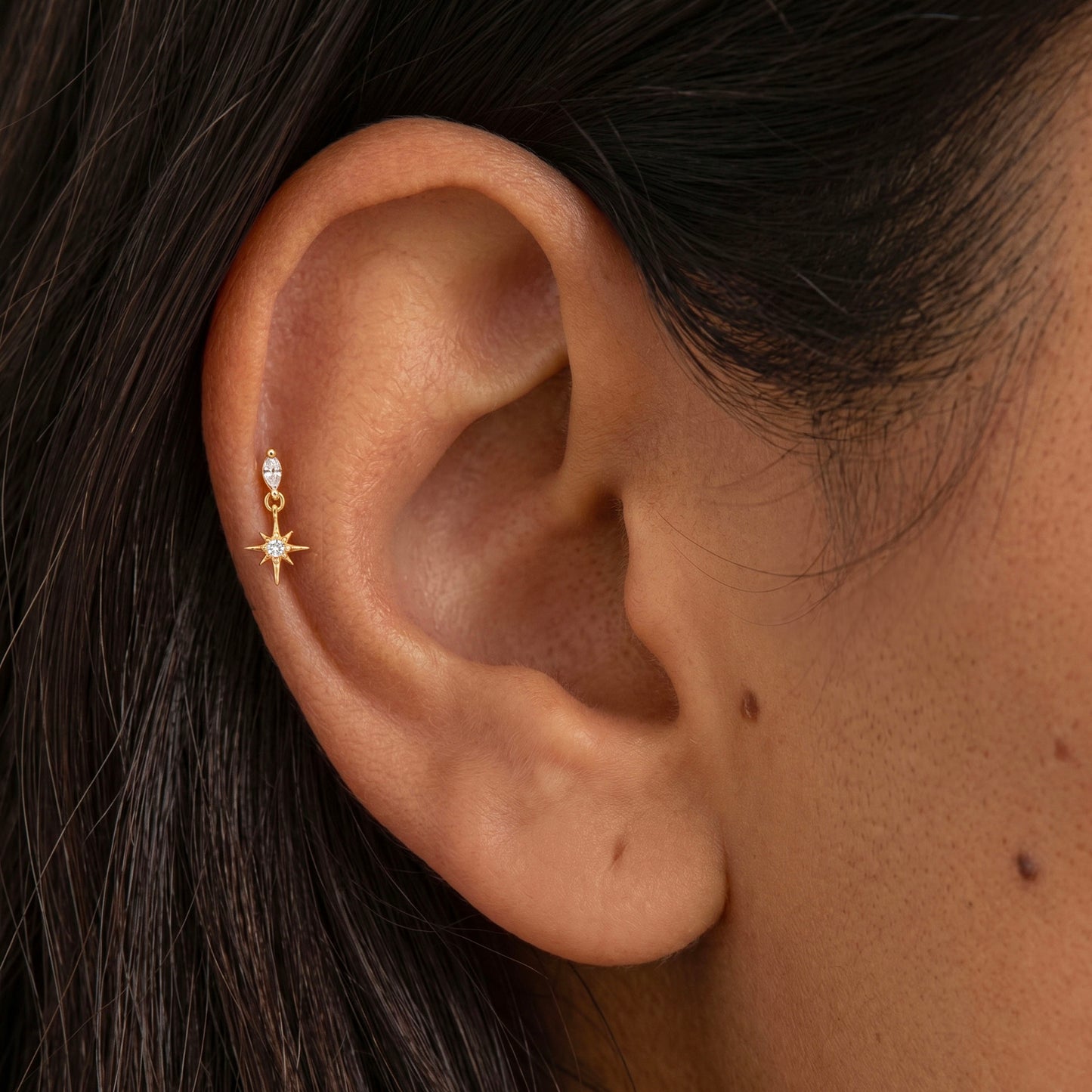 Starburst Dangle Threaded Labret