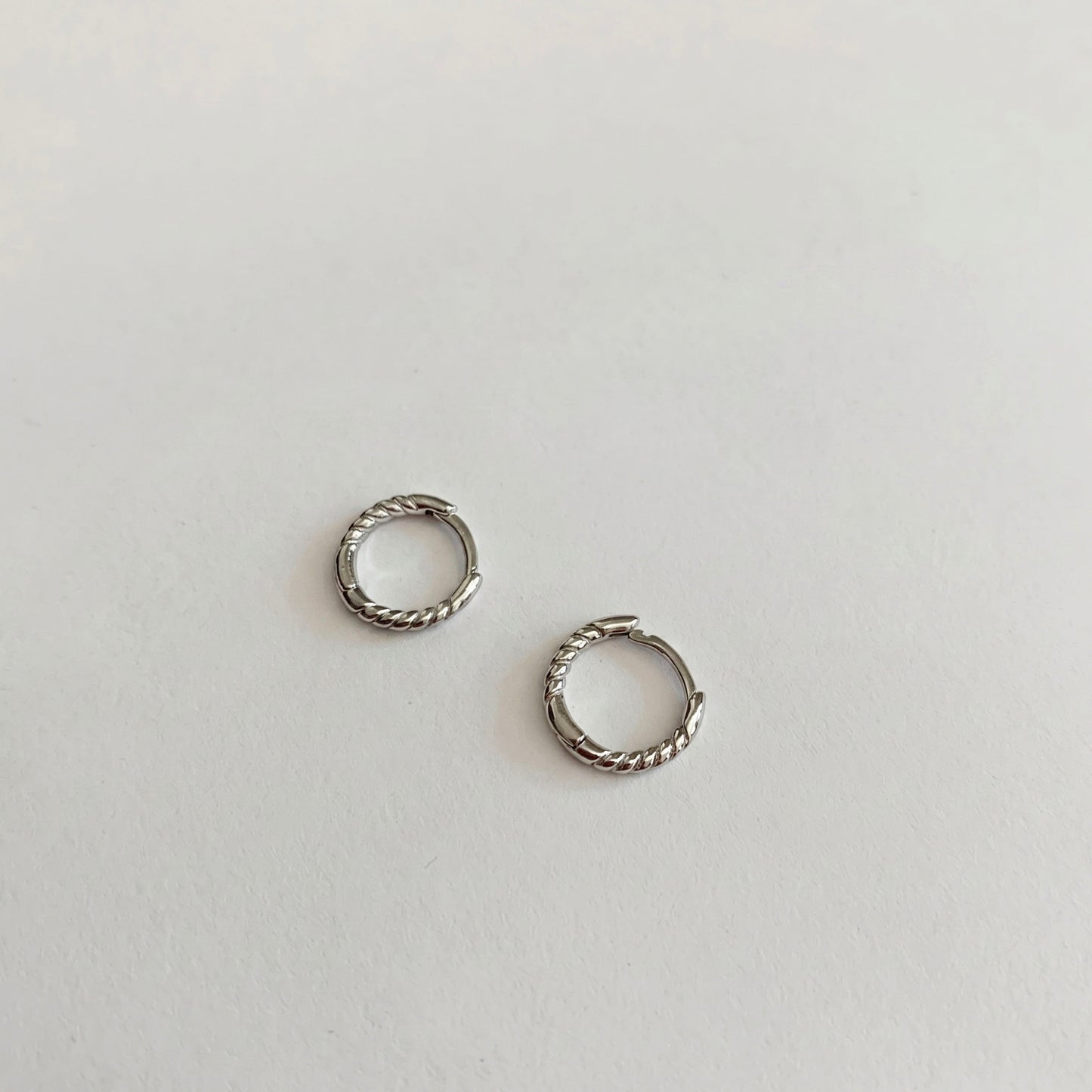 Braided Huggie Hoops