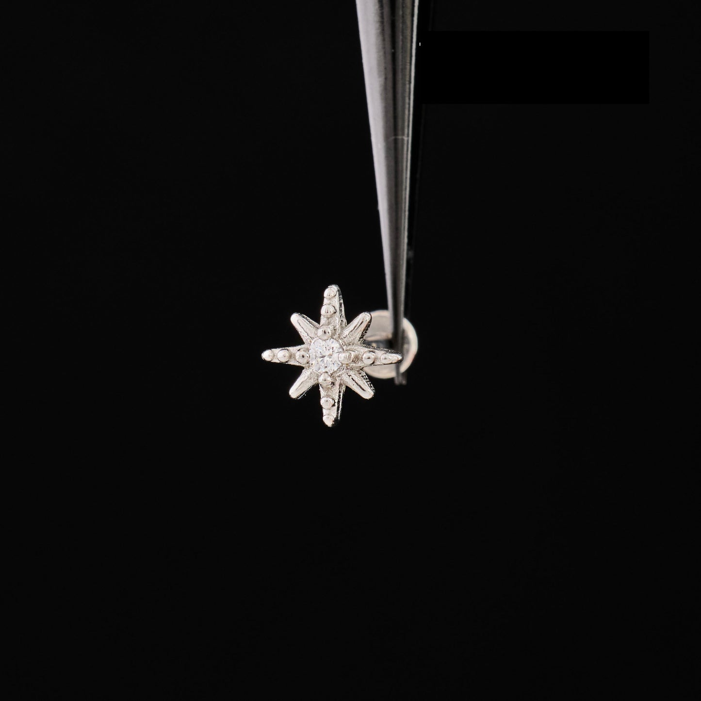 CZ Starburst Push Pin