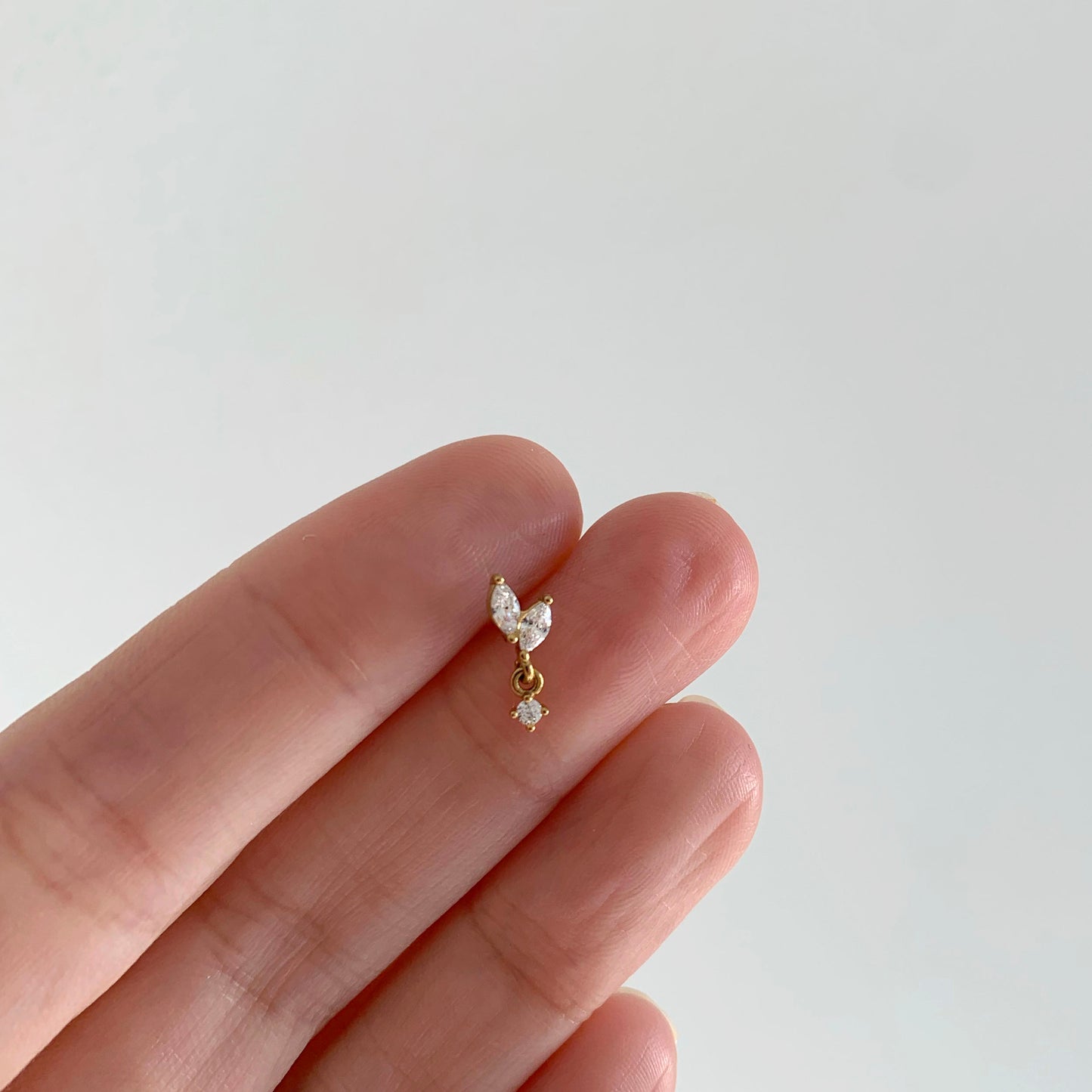 Marquise Dangle Push Pin