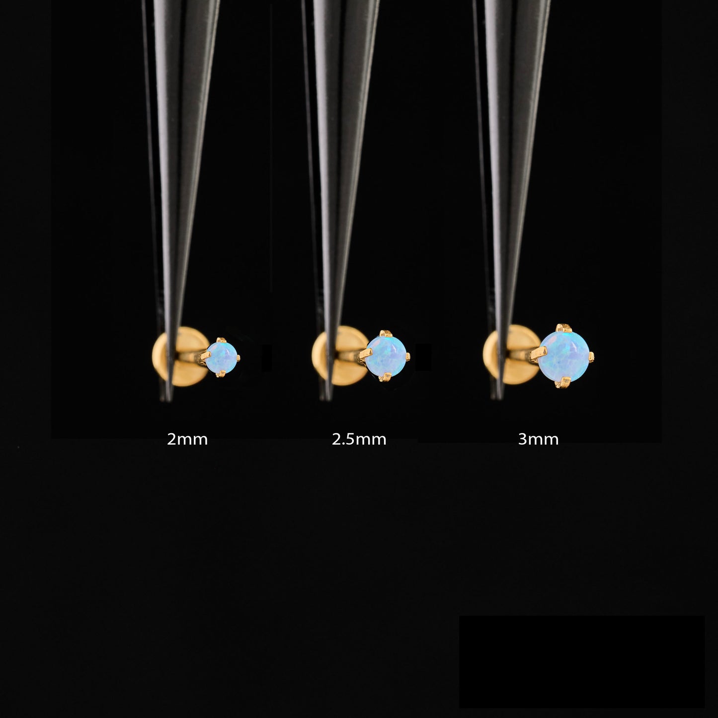 Blue Opal Push Pin