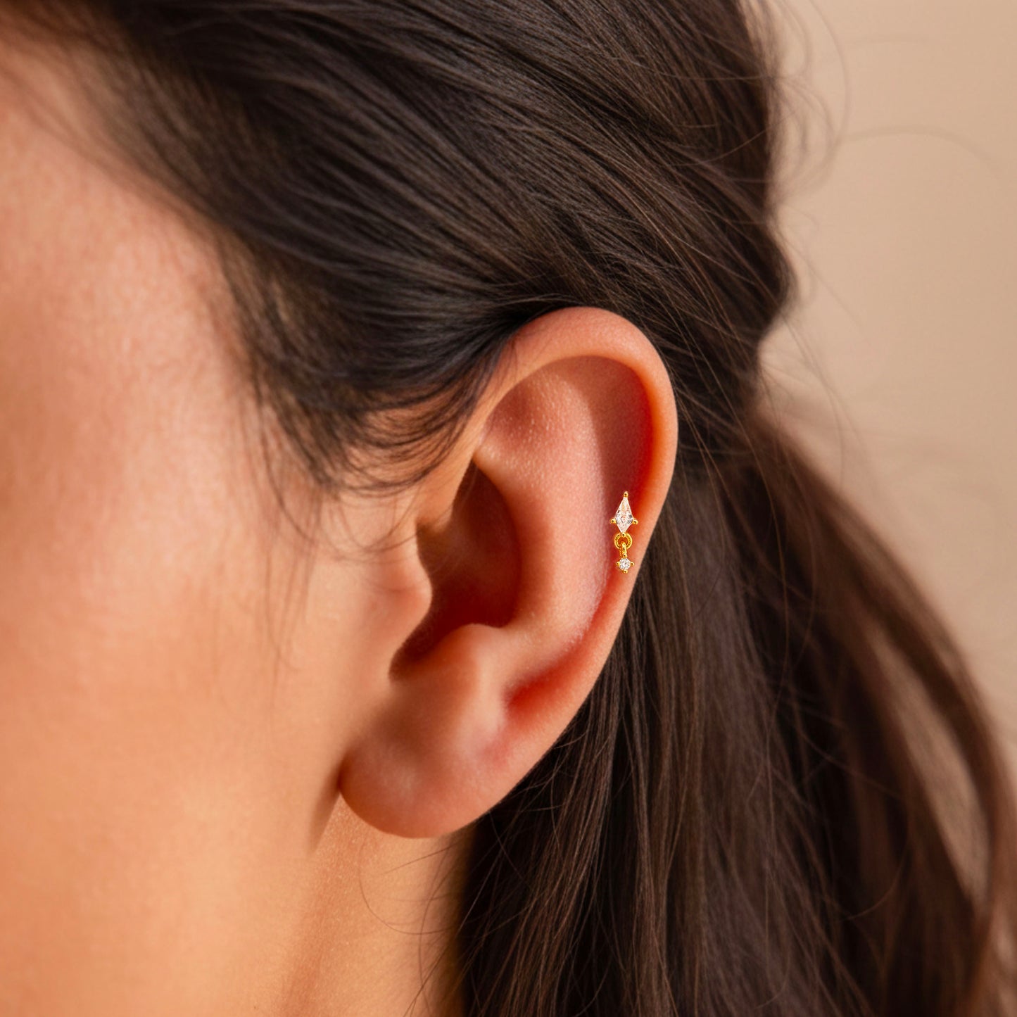 CZ Dangle Push Pin