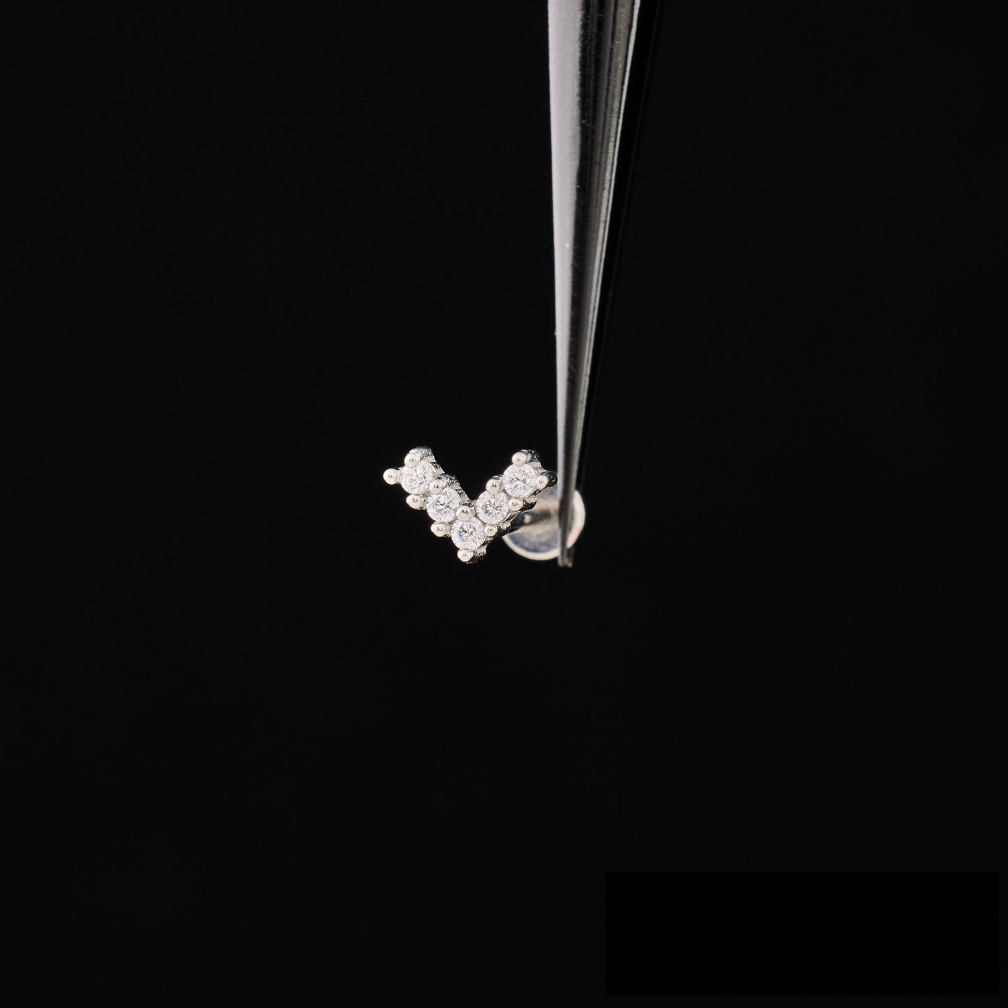 CZ V-Shaped Push Pin