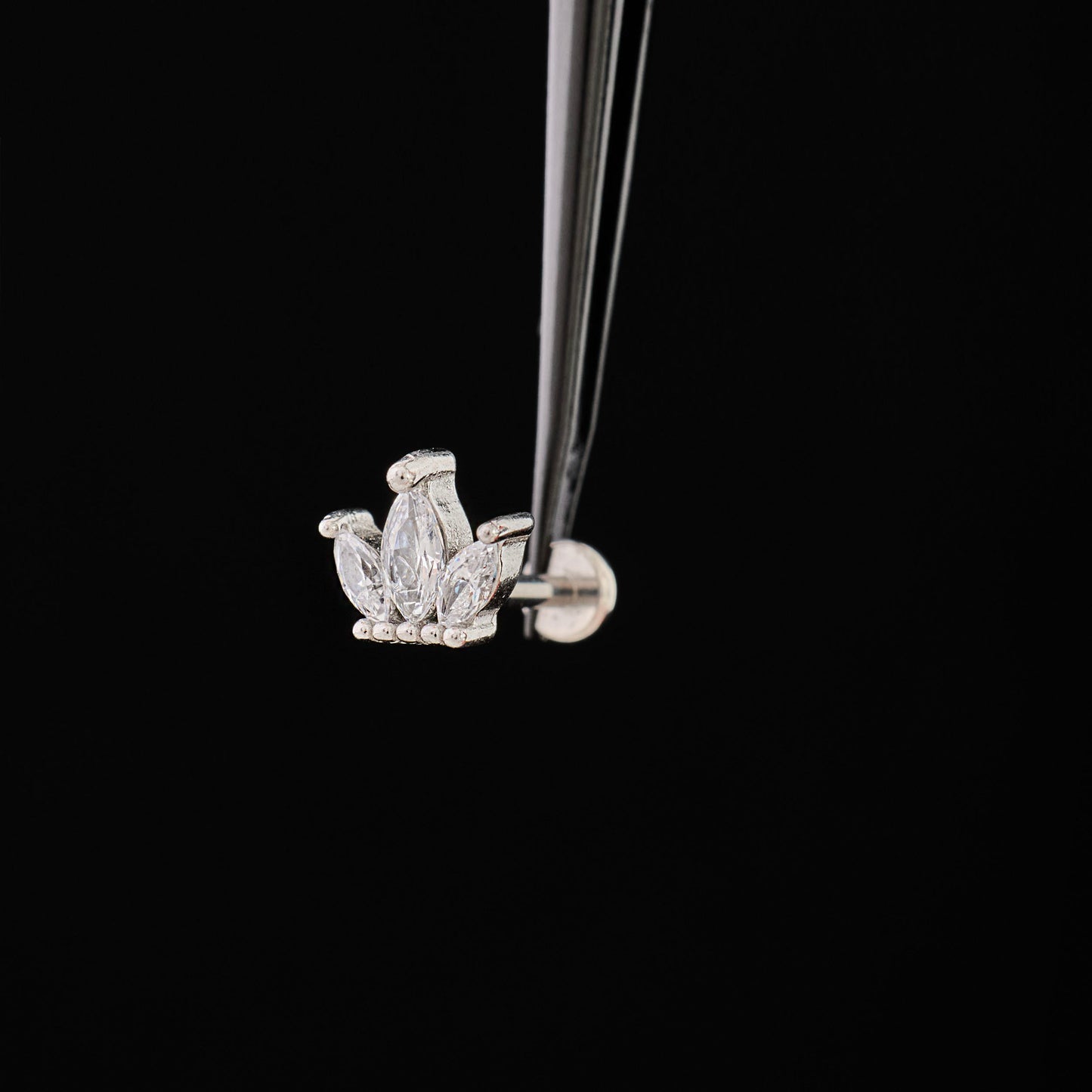 Marquise Crown Push Pin
