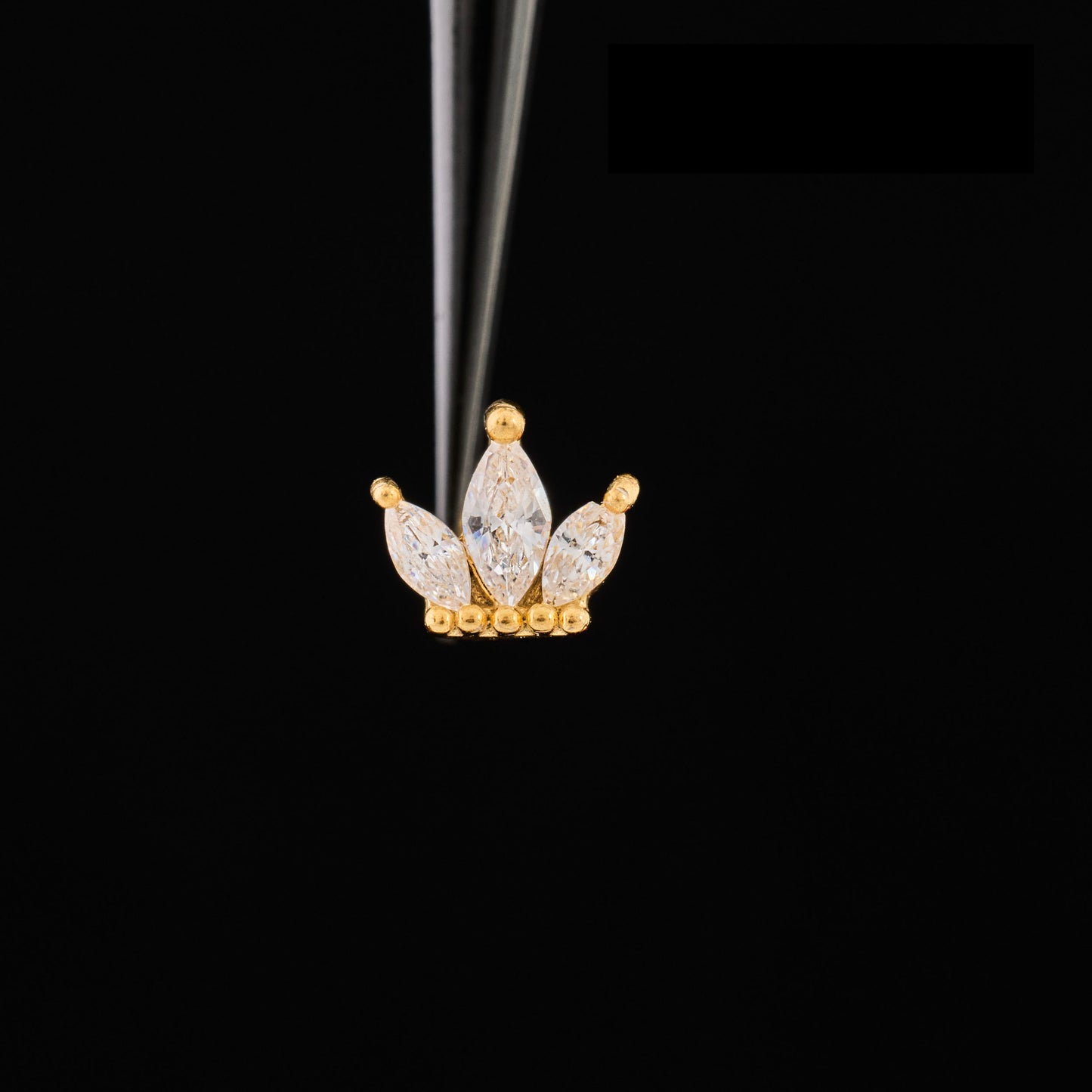 Marquise Crown Push Pin