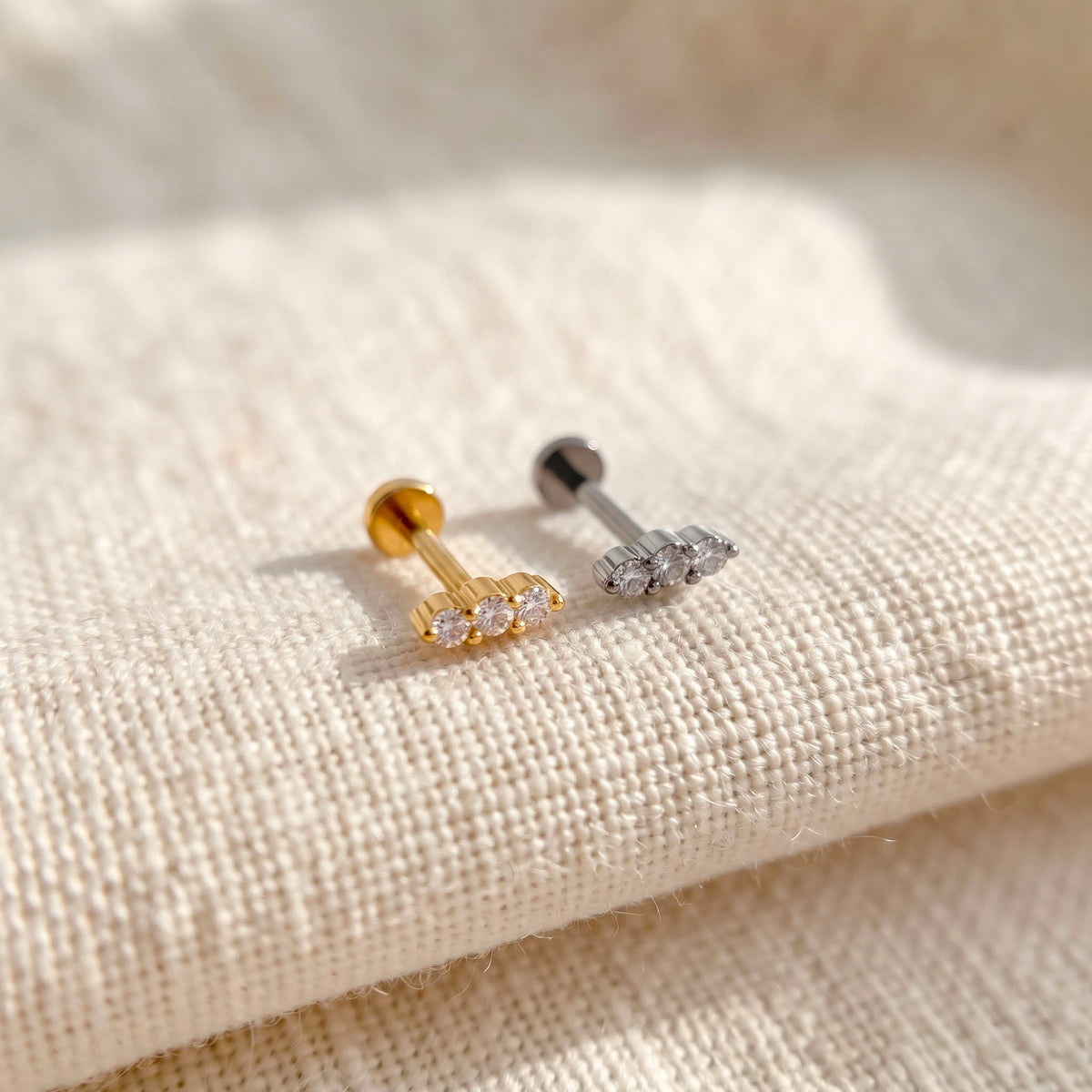 Trio CZ Push Pin