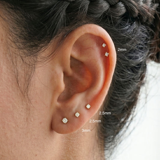 2mm~3mm CZ Threaded Labret