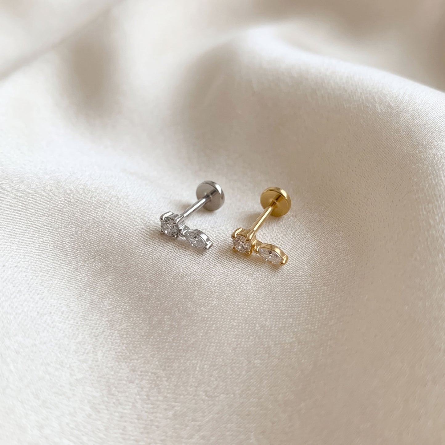 Marquise Drop Push Pin