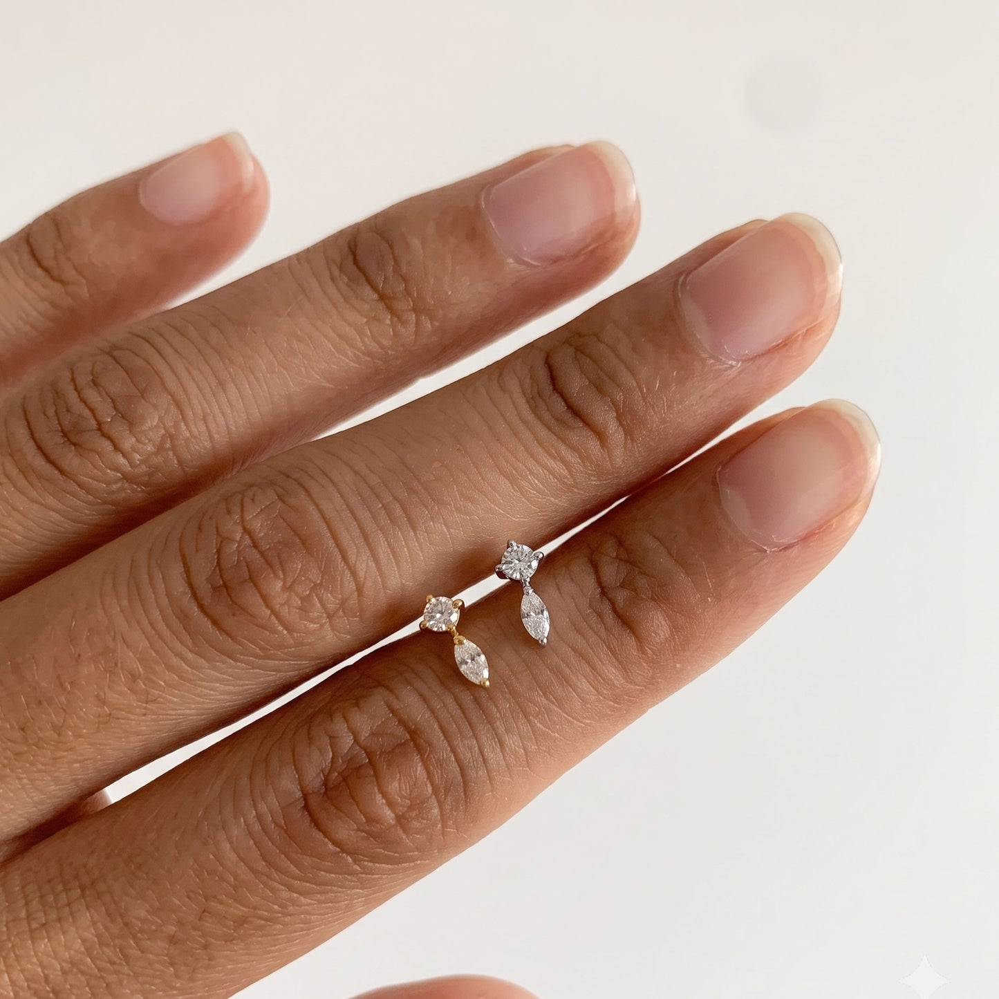 Marquise Drop Push Pin