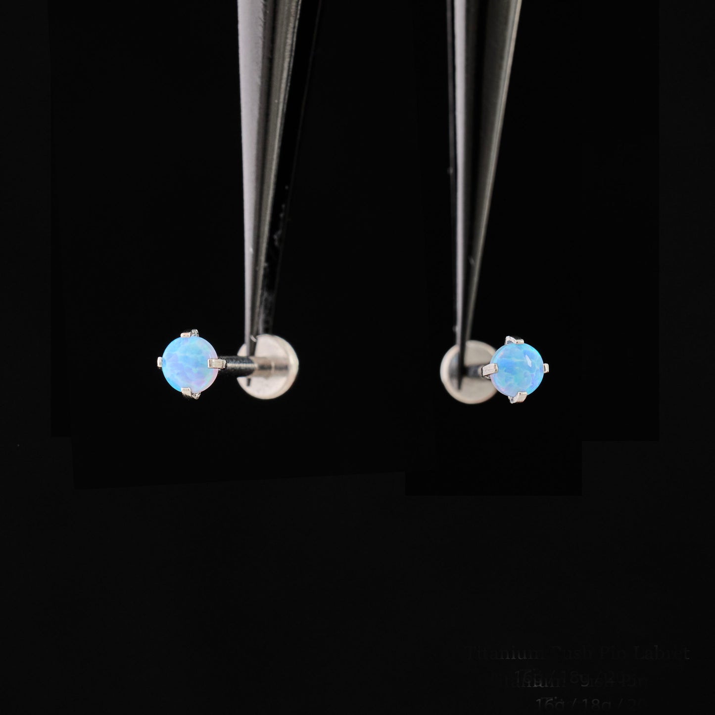 Blue Opal Push Pin