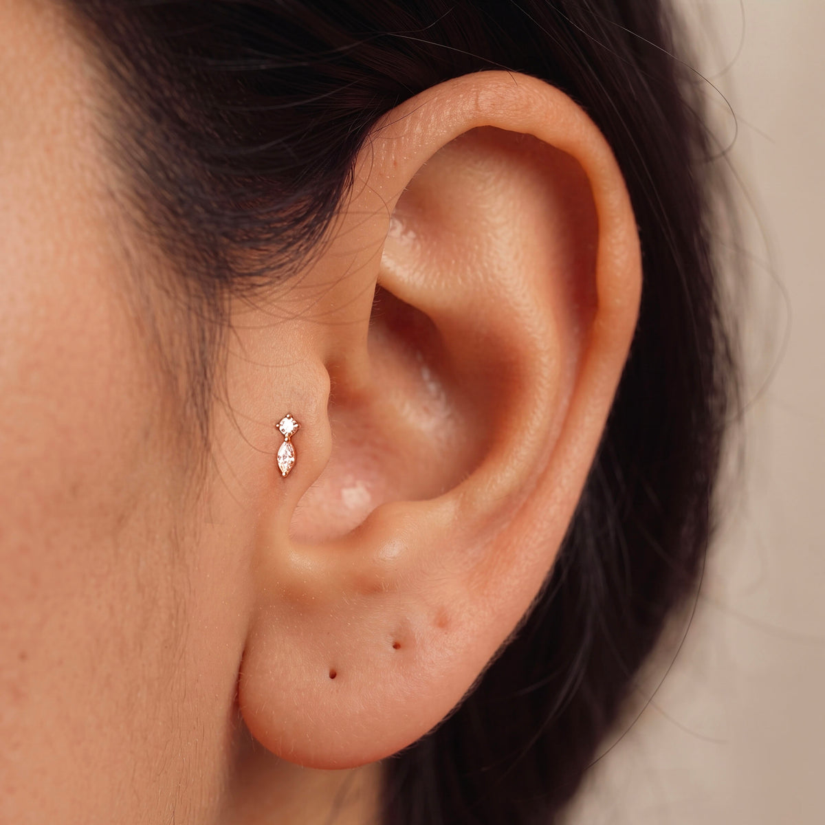 Marquise Drop Push Pin
