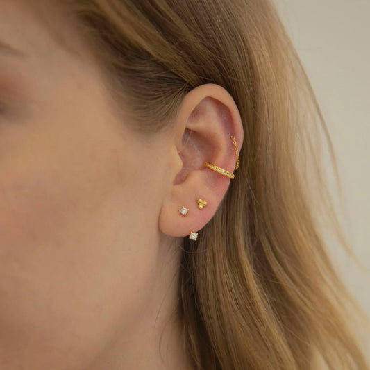 Simple CZ Ear Cuff (No Piercing)