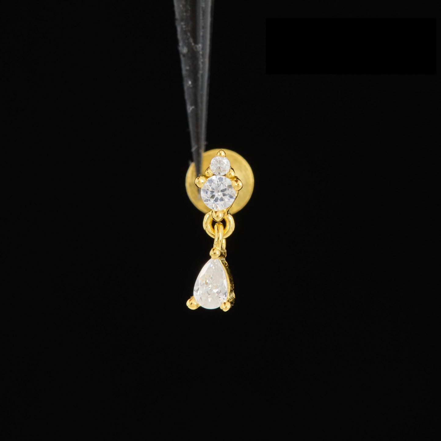 CZ Dangle Push Pin