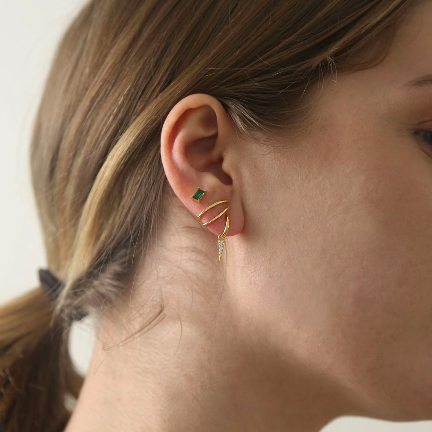 Two Line Ear Cuff studs